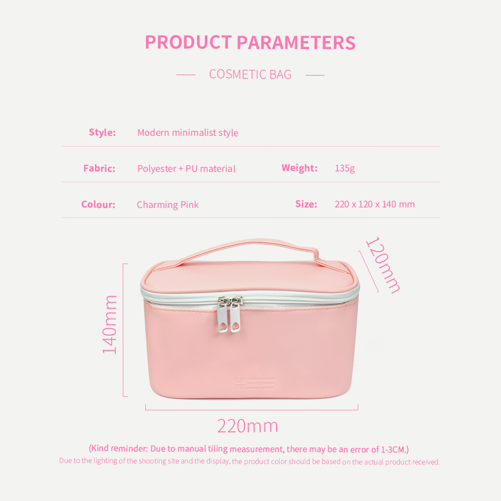 Pu Leather Waterproof Travel Wash Bag Large Toiletry Organizer Bag