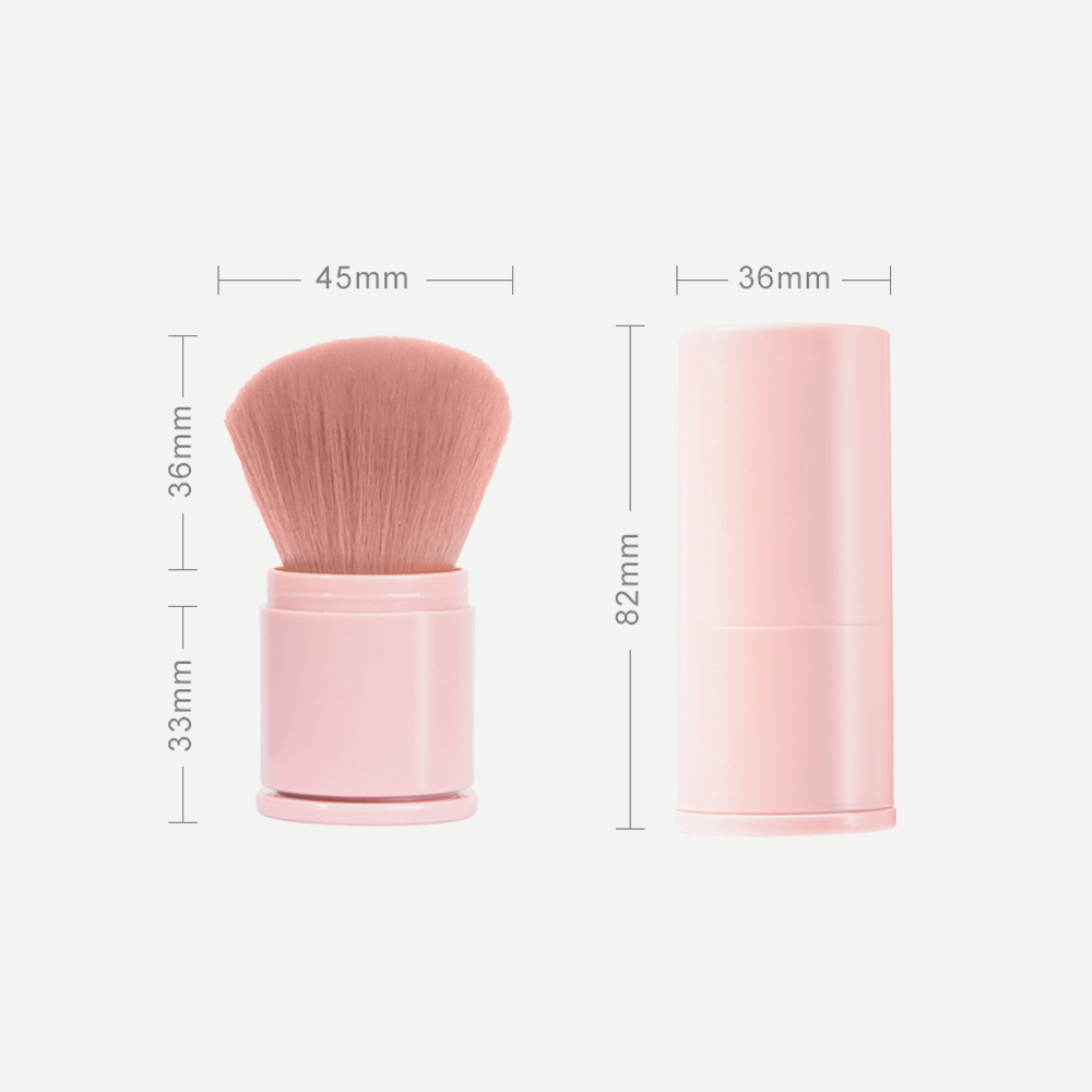 Plastic Telescopic Blush Loose Powder Makeup Brush
