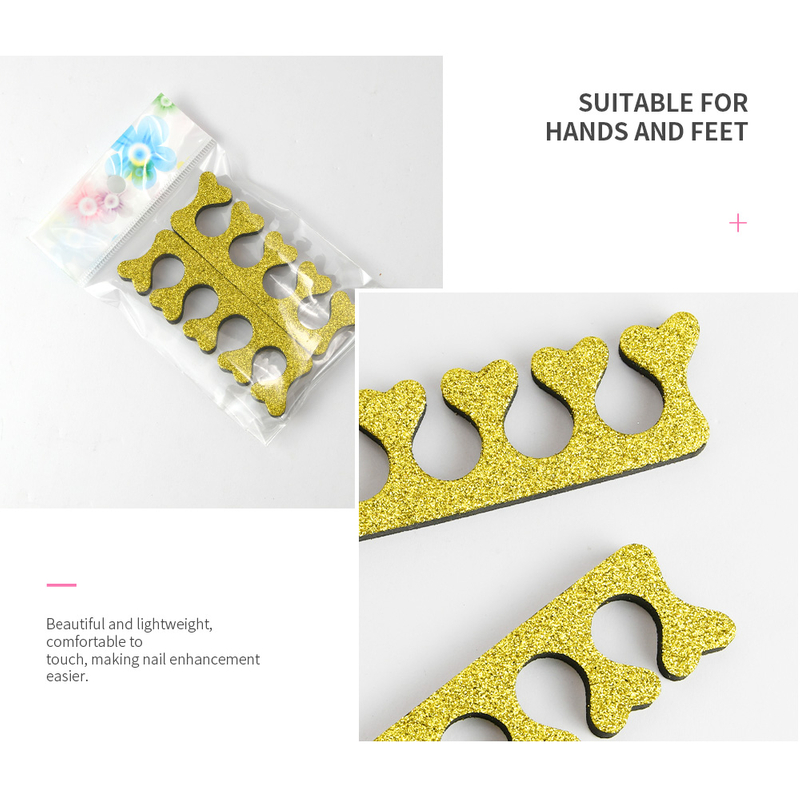 Toe Separator With Peach Heart Design