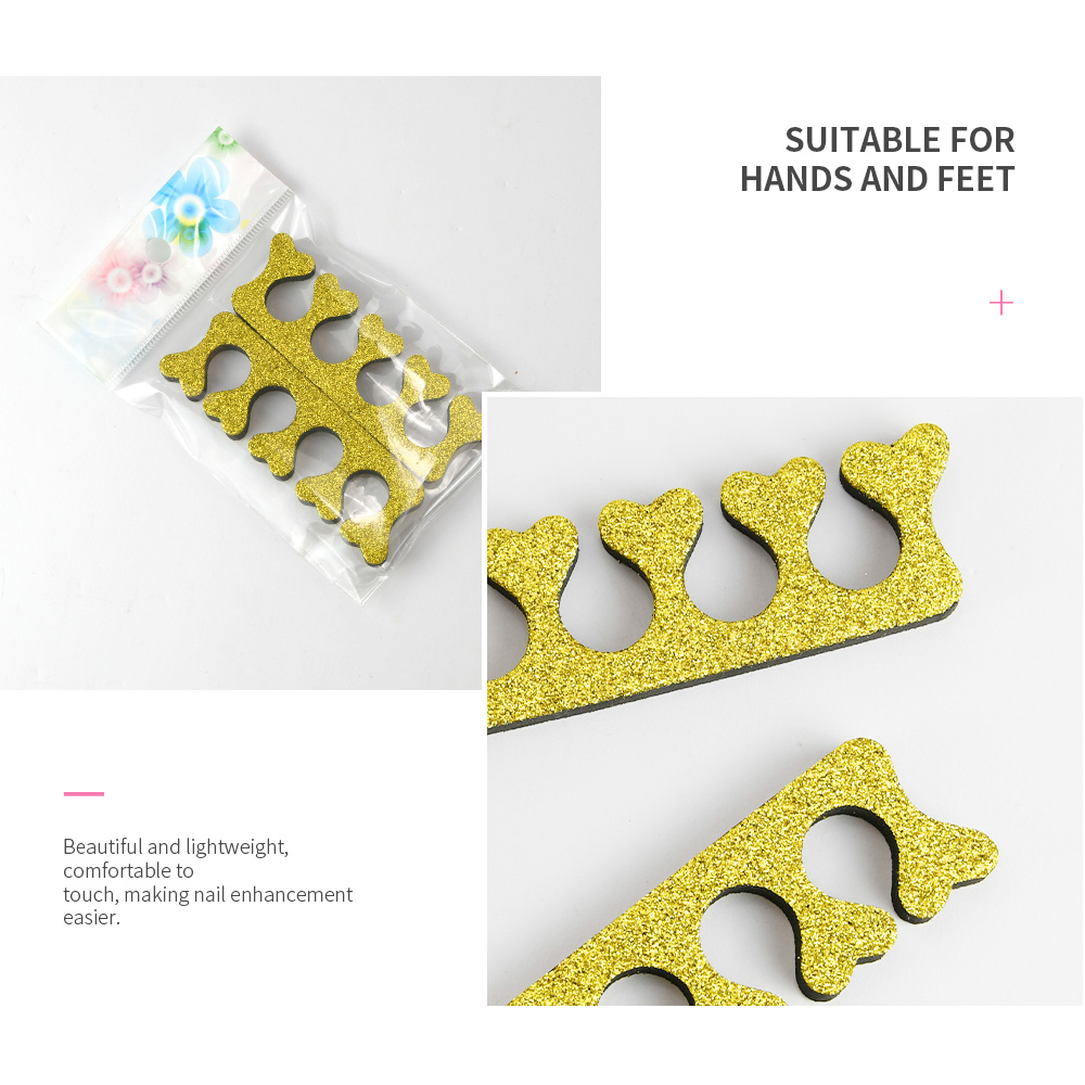 Toe Separator With Peach Heart Design