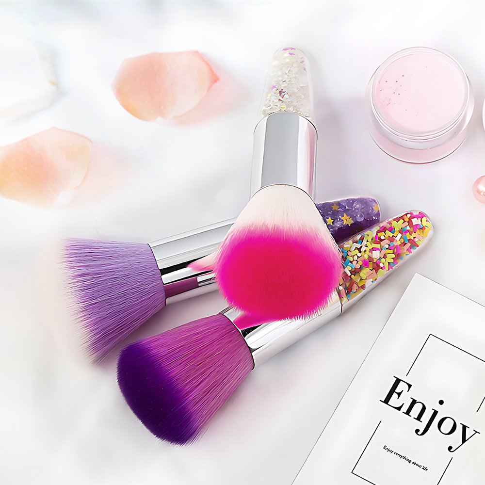 Shiny Crystal Diamond Handle Foundation Powder Brush