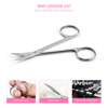 Stainless Steel Nail Scissors Curved