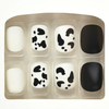 Leopard Print Blue Color Full Cover Press on Nail Tips