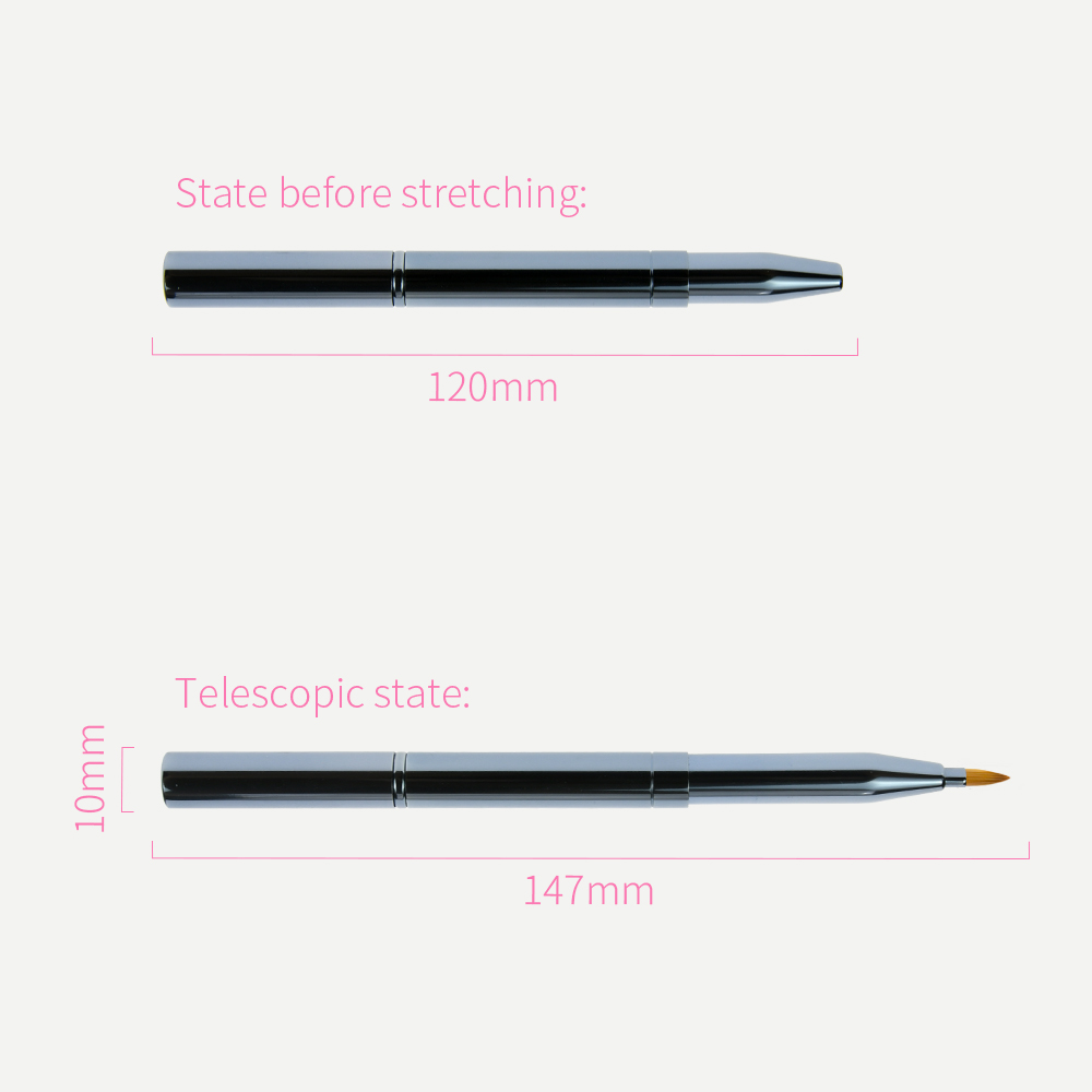 Double End retractable Lip and concealer Brush