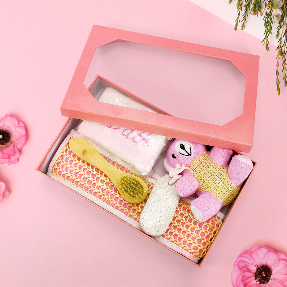 Bathing 5Pcs Set Bath Sponge Small Face Brush Pumice Stone