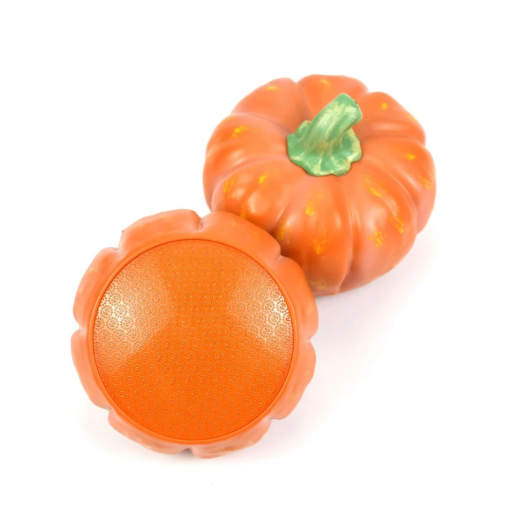 Halloween gift pumpkin shaped custom logo foot grinder