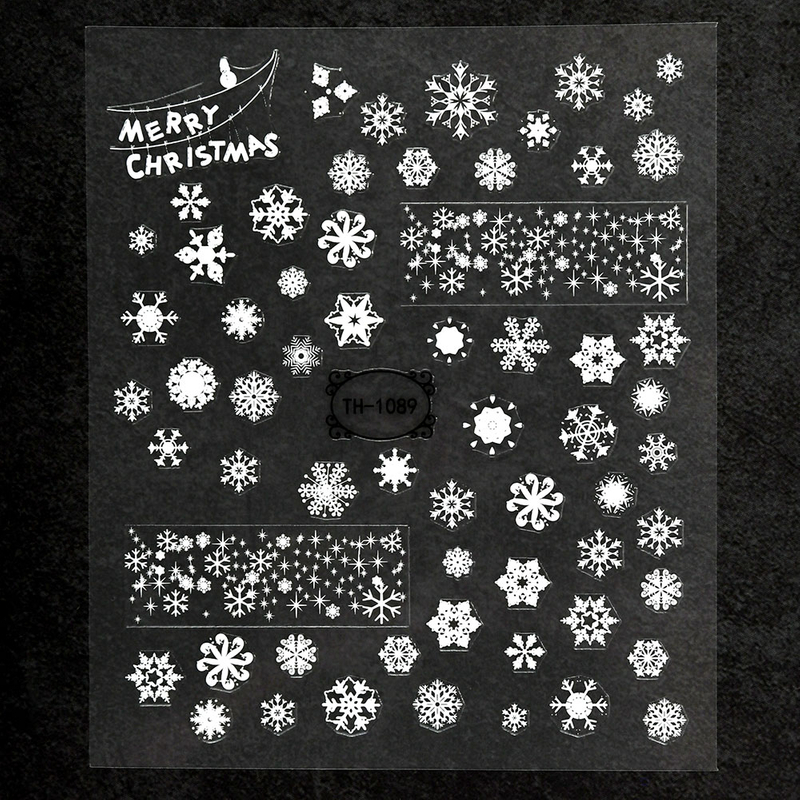 Christmas Design Snowflake Nail Art Stickers