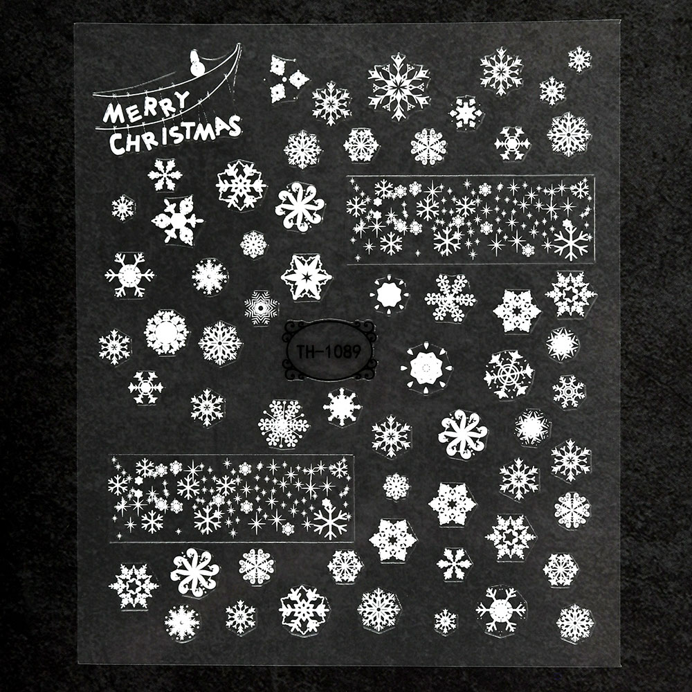 Christmas Design Snowflake Nail Art Stickers