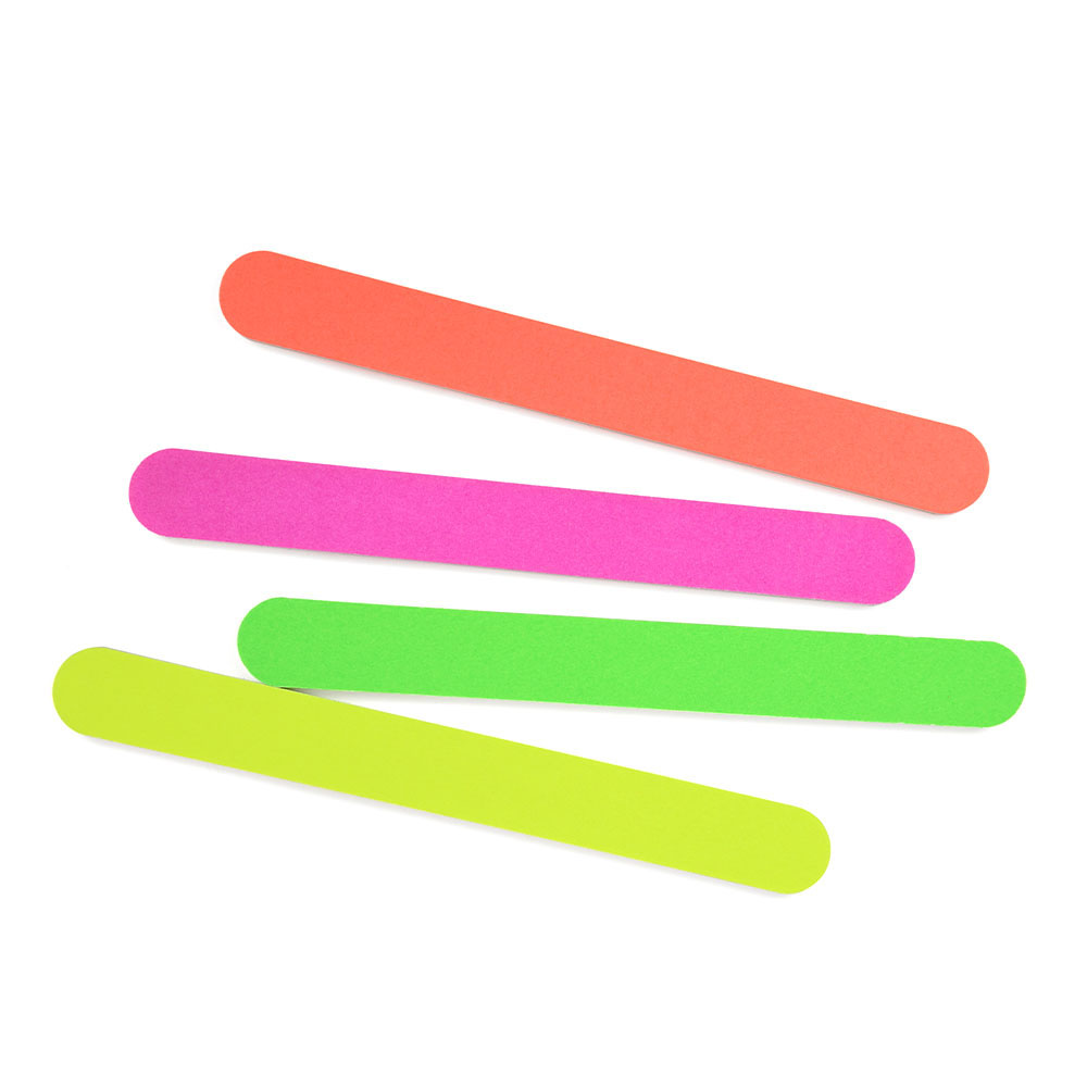 Colorful Wood Thick Washable Manicure File Nail Art Tool