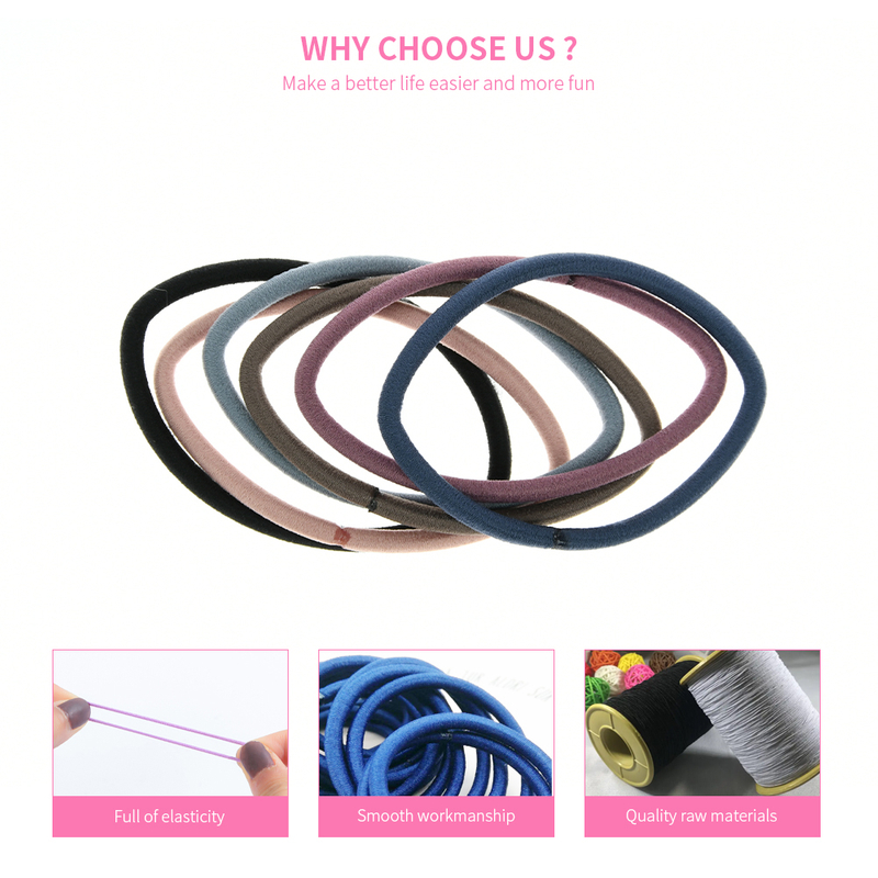 Top Quality Elastic Hair Ties For Thick Heavy Hair