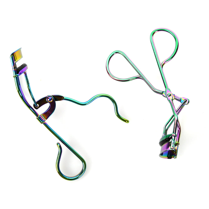 Gradient Color Metal Soft Rubber Eyelashes Curler