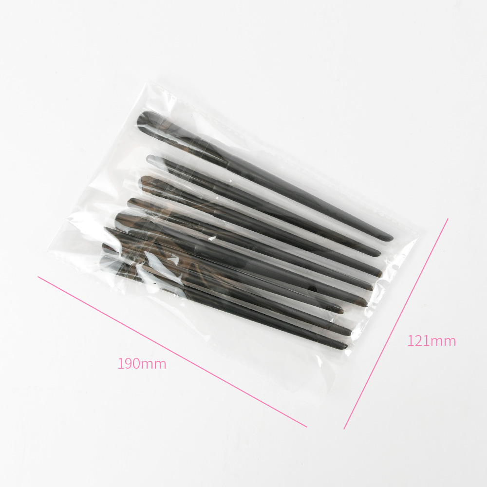 8Pcs Black Eyeliner Makeup Brush Set
