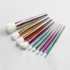 Gradient Rainbow Color 9pcs Makeup Brush Set