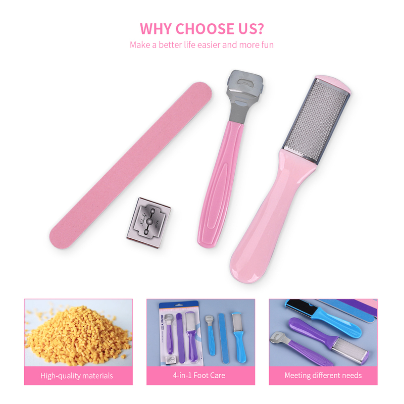 4 PCS Sets Callus Remover Manicure Tools
