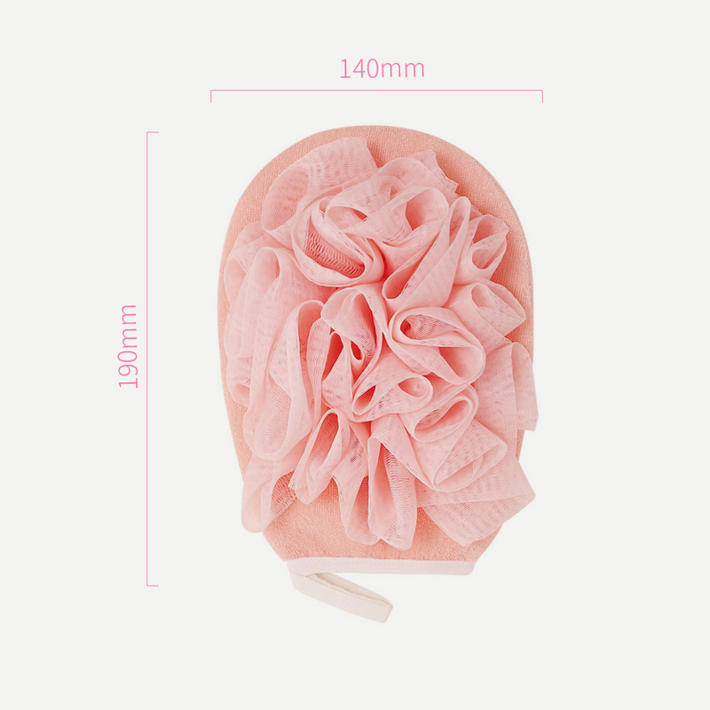 Double Sided Flower Bath Exfoliating Mitt