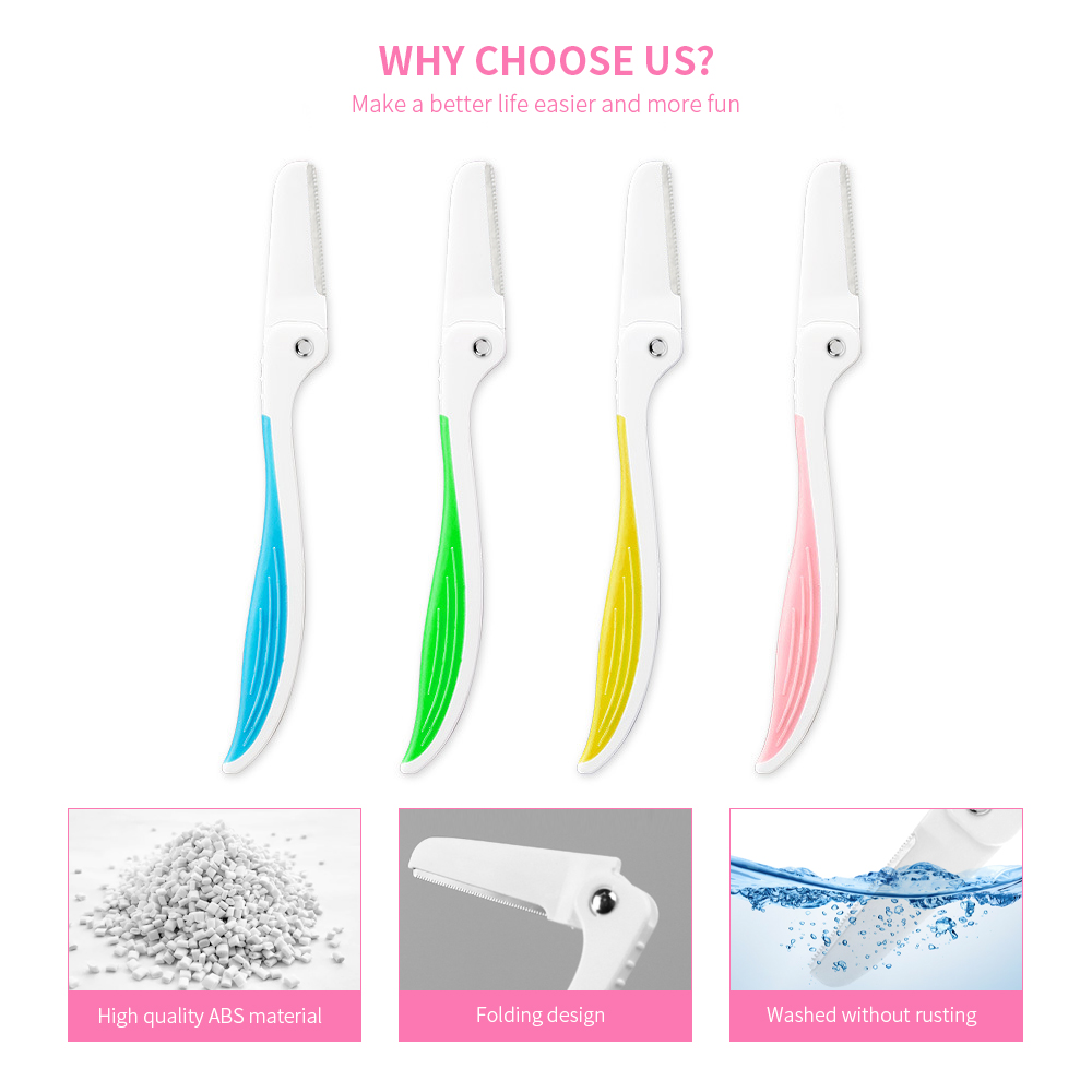 Best Sellers Good Quality Plastic Folding Derma Planer For Shaving Eyebrow