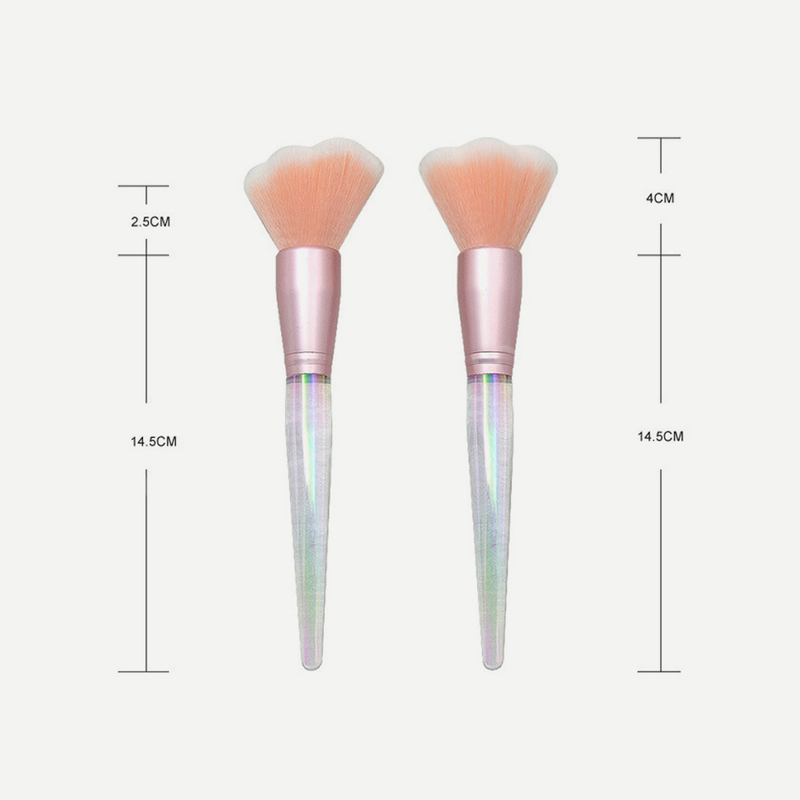 Electroplating Gradient Handle Makeup Brush