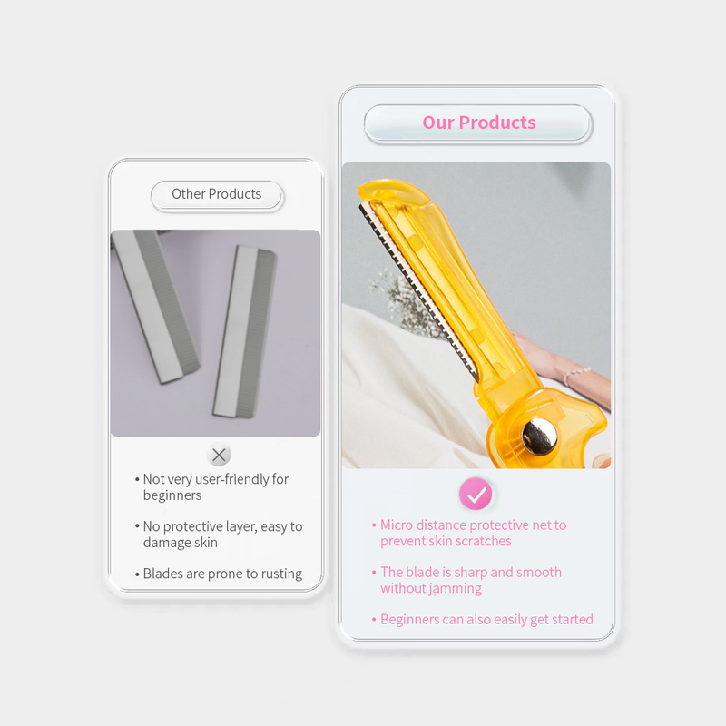 Folding Portable Dermaplaning Tools