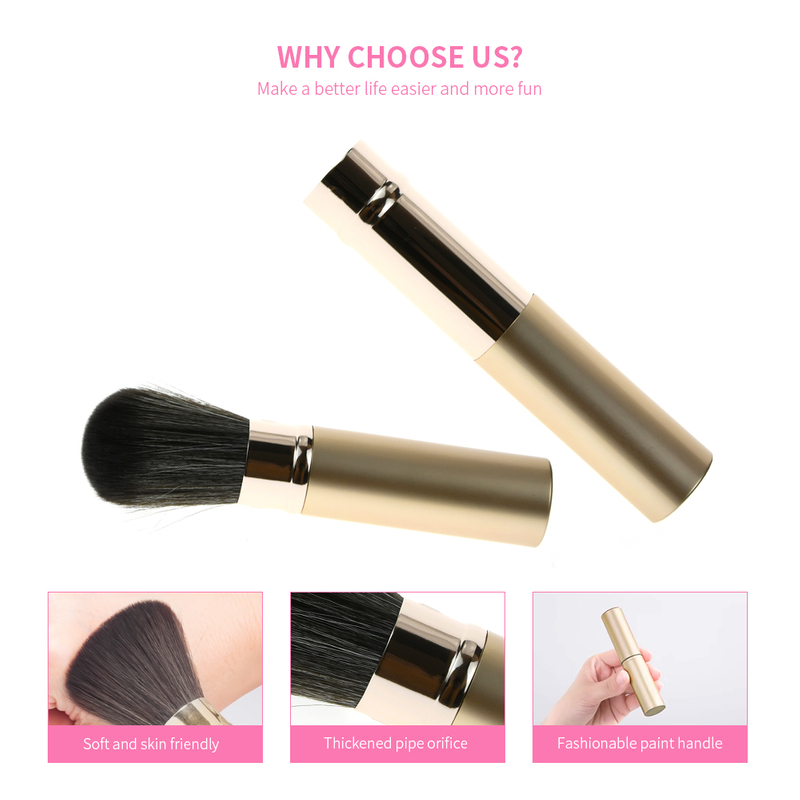 Luxury Portable Fluffy Foundation Makeup Brush
