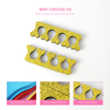 Toe Separator With Peach Heart Design