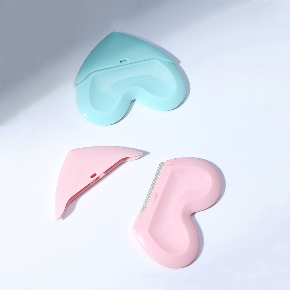 Heart Shape Eyebrow Razor With Cover