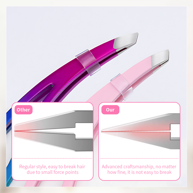 New Style Custom Color Eyebrow Tweezers