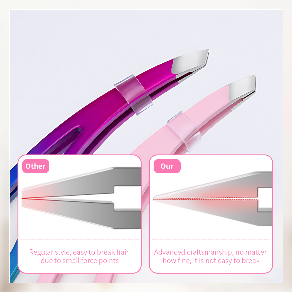 New Style Custom Color Eyebrow Tweezers
