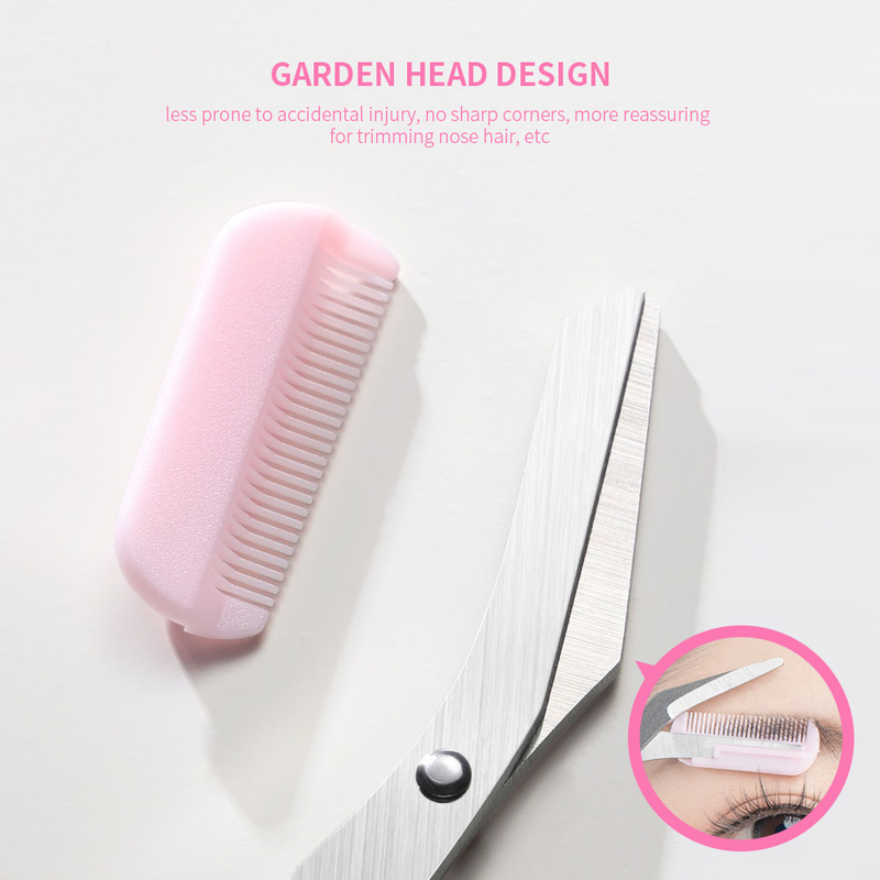 Eyebrow Trimmer Scissors with Comb