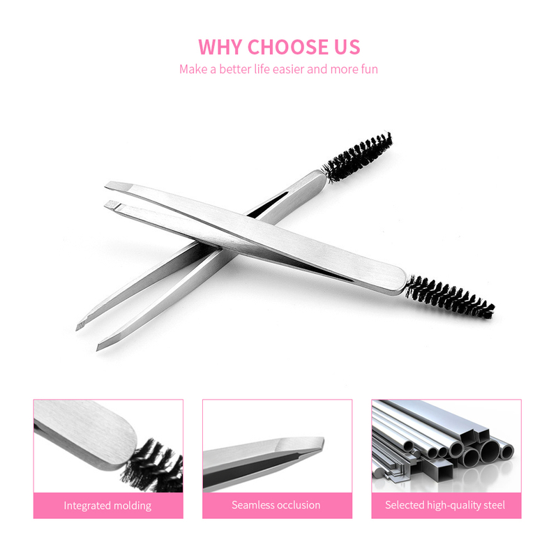 Double Head 2 in 1 Eyebrow Tweezers
