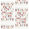 Cute Snowflake Snowman 5D Christmas Nail Stickers