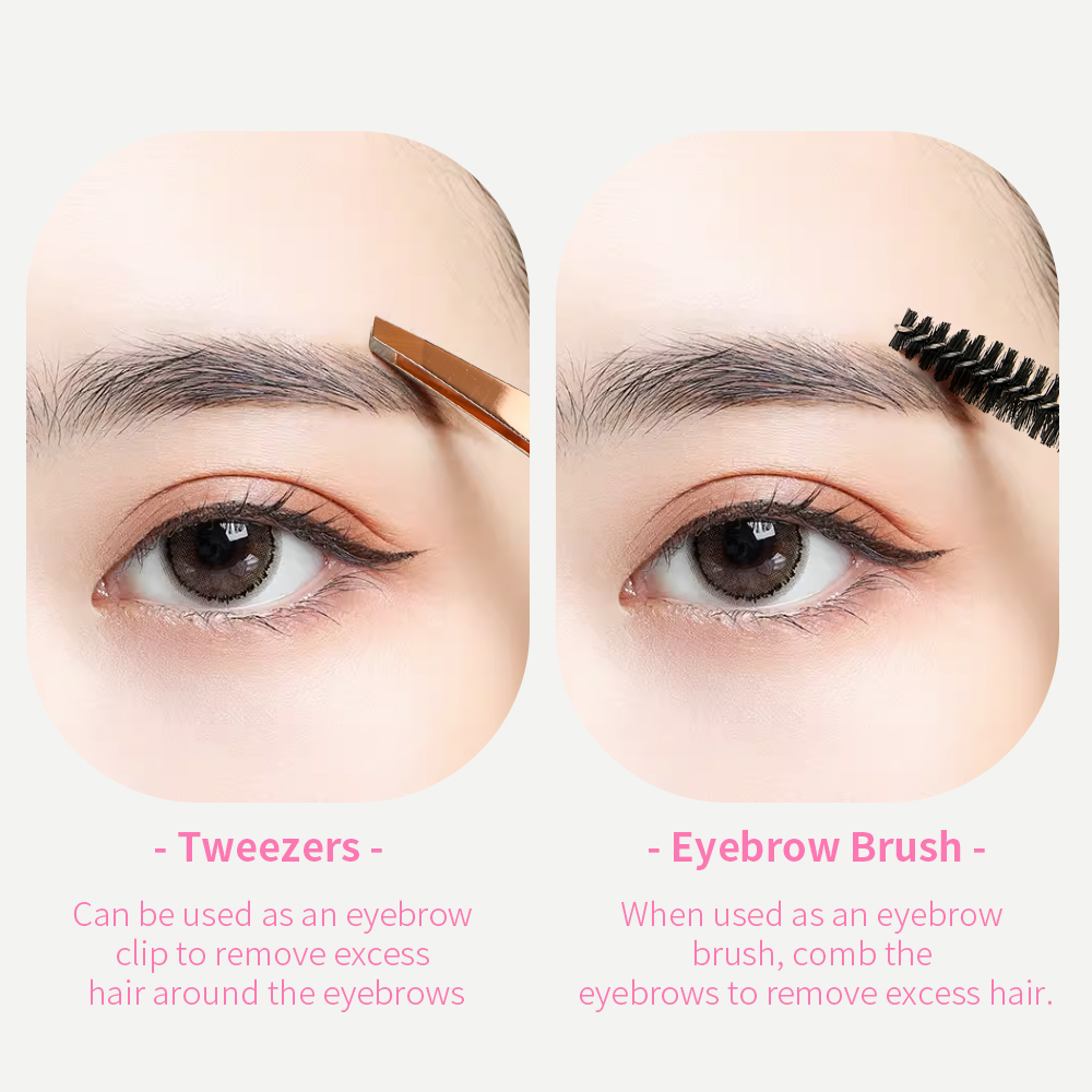 False Eyelash Tweezer Double Head Eyebrow Clip