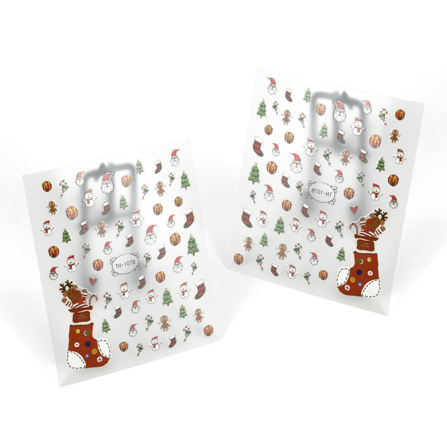 Christmas Nail Art Decoration Tree Snowflake Nail Stickers
