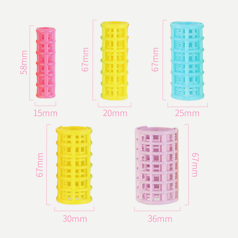 Plastic Self-Holding Heatless Curlers Clips