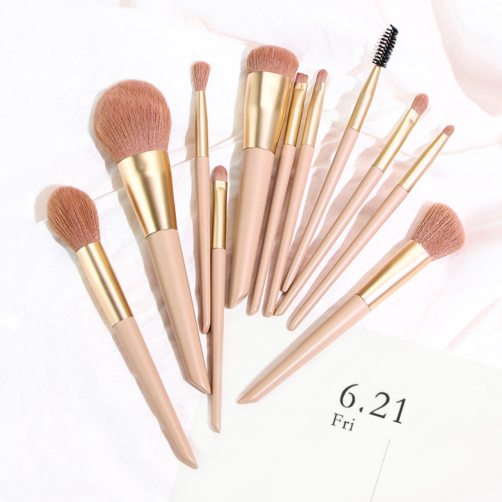 11Pcs Beauty Make Up Brushes Tool Cosmetic Powder Eyeshadow Maquiagem Makeup Brush Set