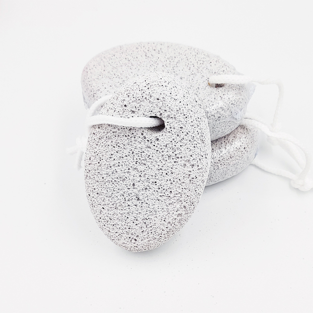 White Ellipse Lava Natural Pumice Stone