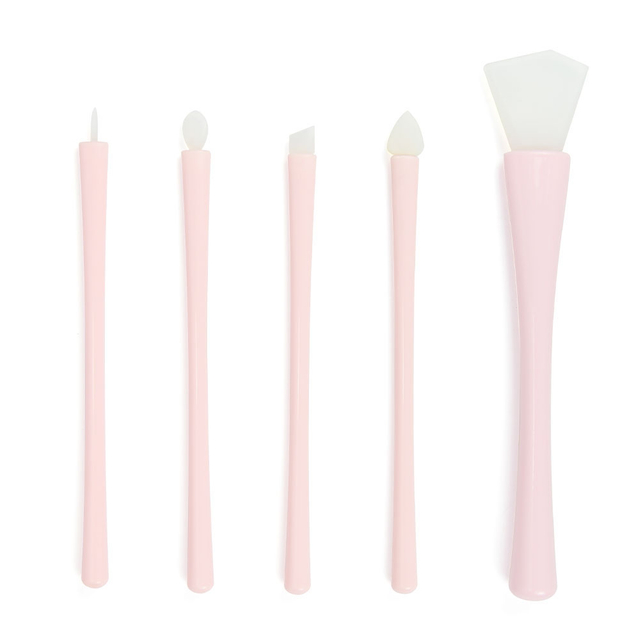 Soft Silicone Skincare Face Mask Spatula Brush Set