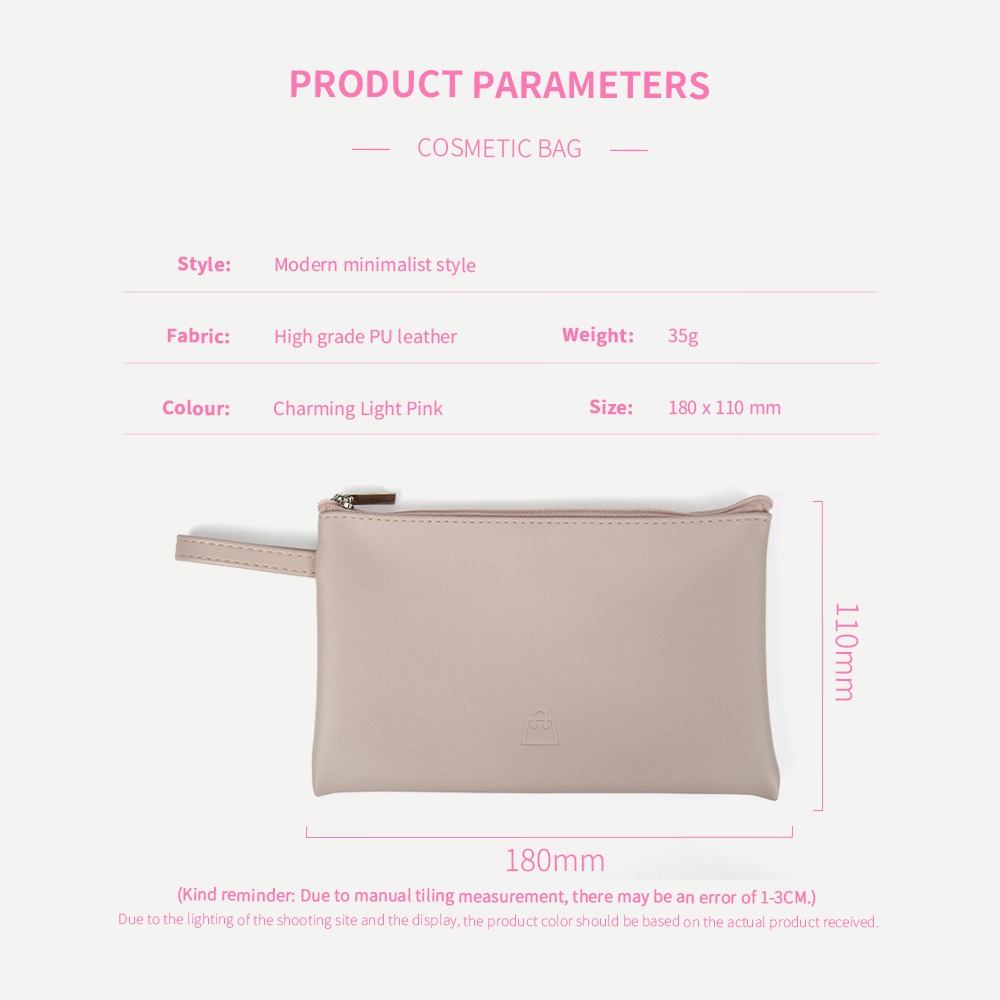 Zipper Travel Makeup Bag