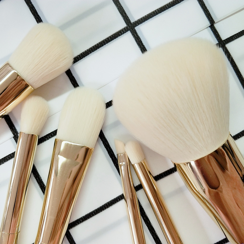 6 PCS Golden Makeup Brush Set