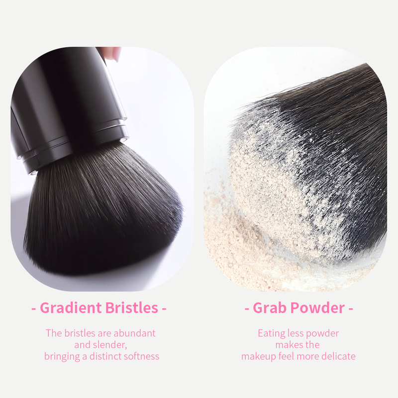 Plastic Telescopic Blush Loose Powder Makeup Brush