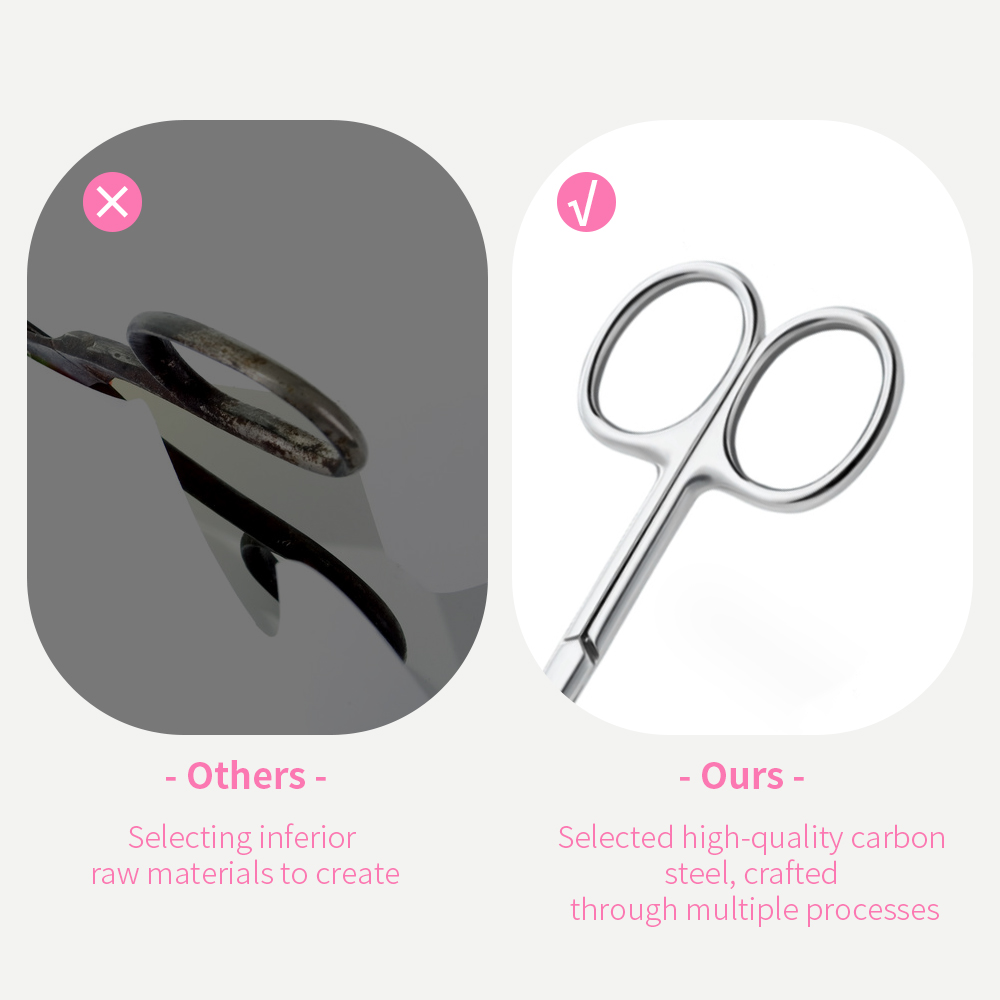 Stainless Steel Nail Scissors Curved