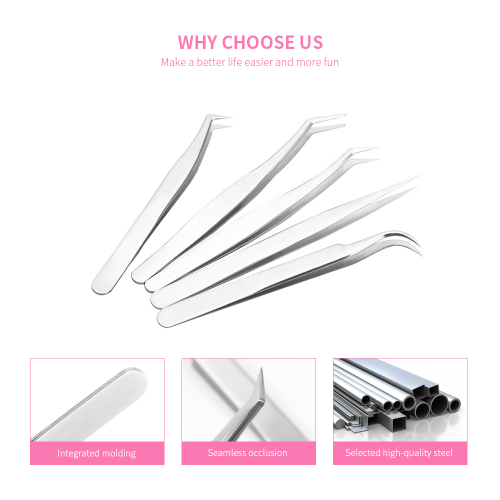 Stainless Steel Eyelash Tools Set