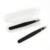2 pcs stainless steel eyebrow tweezers set