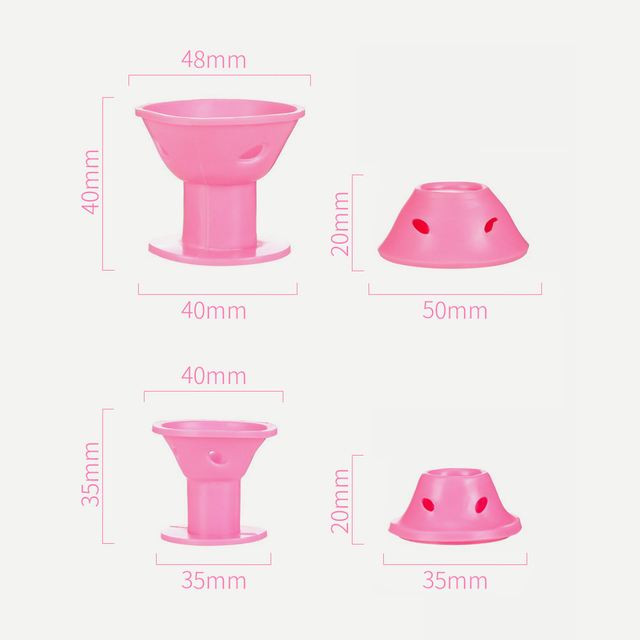 Portable silicone mushroom shape hair roller
