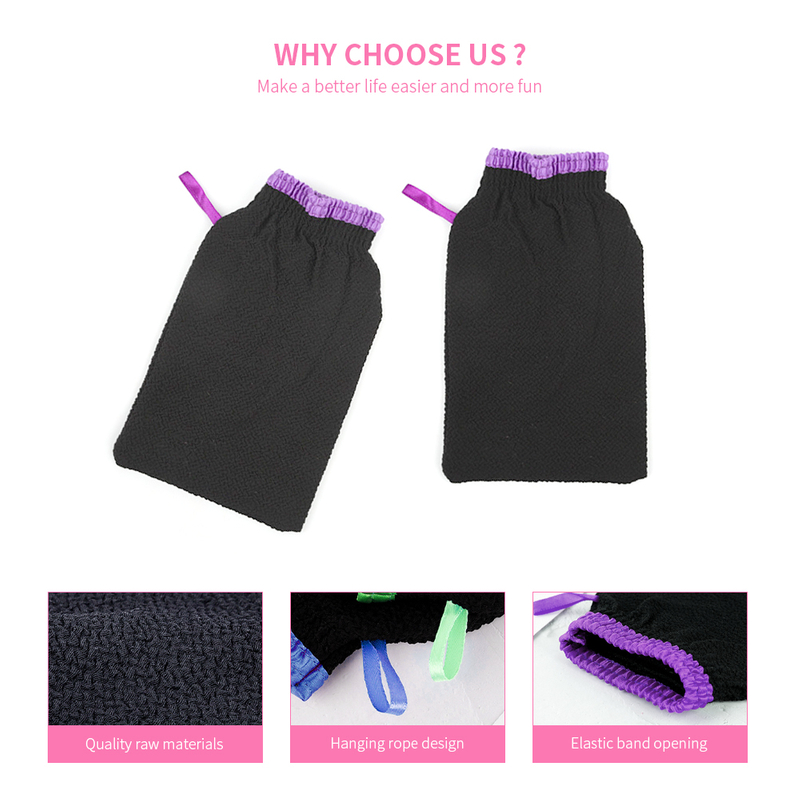 Hanging Rope Design Exfoliating Mitt for Body Scrub