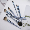 9Pcs Synthetic Bristle Foundation Makeup Brush Set