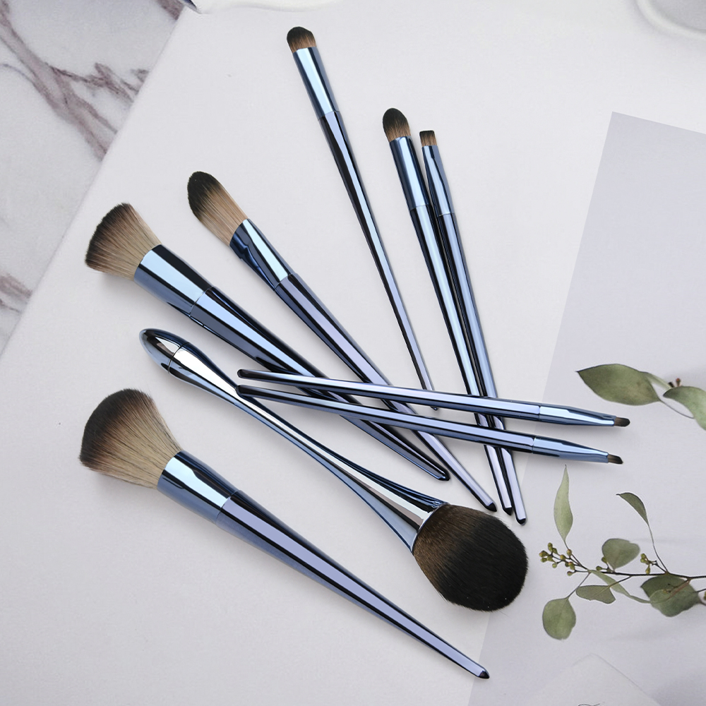 Professional 9Pcs Synthetic Makeup Brush Foundation Cosmetics Powder Face Makeup Brush Set