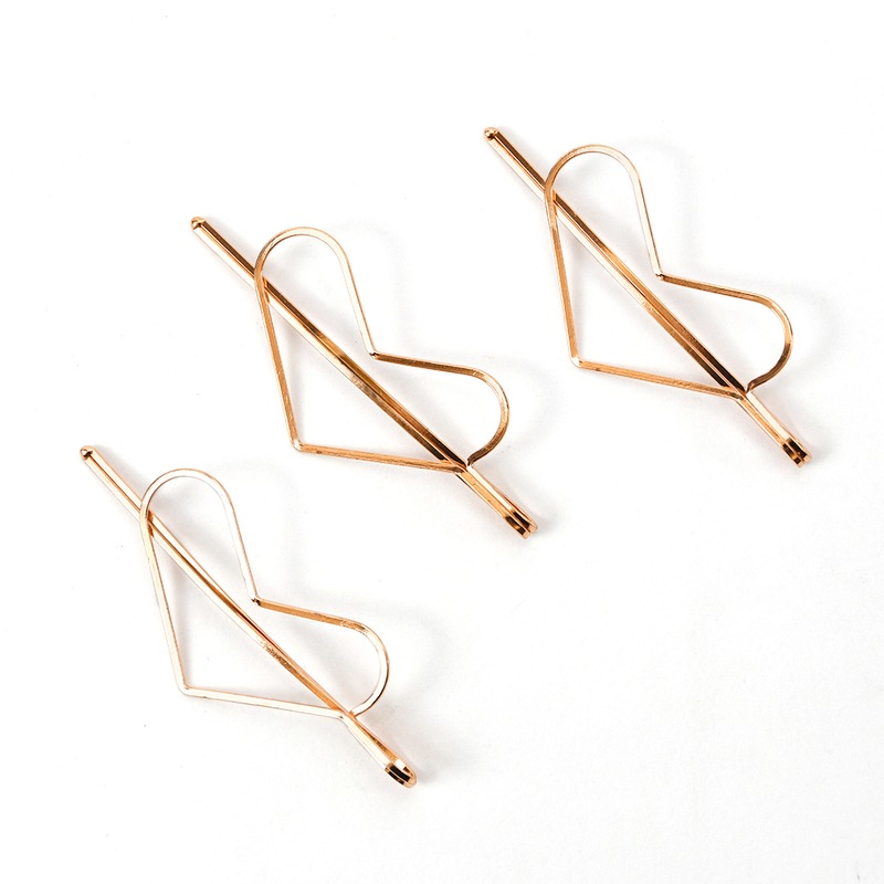 Heart Shaped Hair Clips For Lady Girl