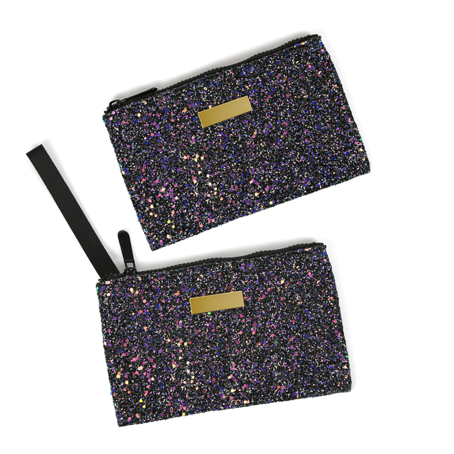 Zipper Closure Flat Lay Makeup Bag