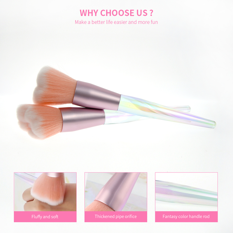 Electroplating Gradient Handle Makeup Brush