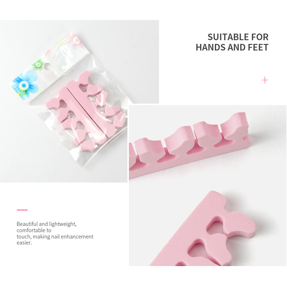 Animal Style Custom Color 4 Holes Soft Eva Toe Separator Pedicure Toe Finger Nail Separator